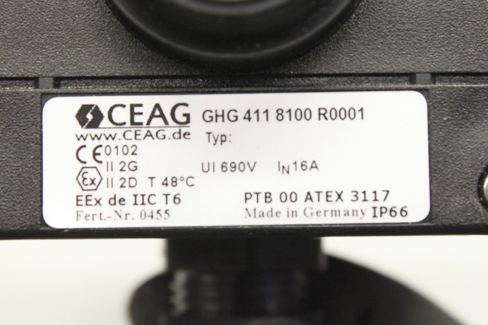 CEAG GHG4118100R0001 P411 GHG 411 8100 Drucktaster Befehlsgerät ...