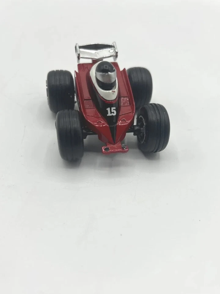 Diecast Friction Car New Ray 2.5" 2002 Red #15 Race Car Pull Back and Go - Image 4 of 4