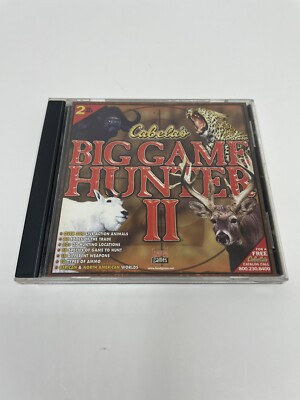 Cabela's Big Game Hunter II PC 2 Disc Set Pc Game