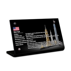 Display Plaque stand for LEGO 21028 New York, MP123