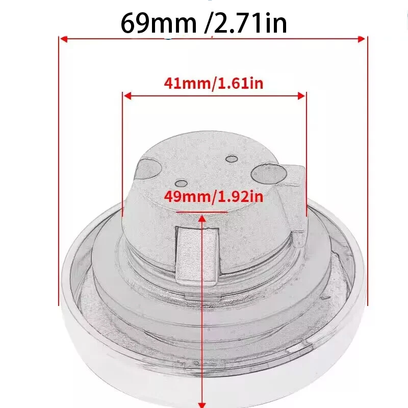 Tapa de gasolina para Yamaha (1998-2017) V Star 650 950 1100 XVS650 XVS950 XVS1100 EE. UU. Foto 3 de 4