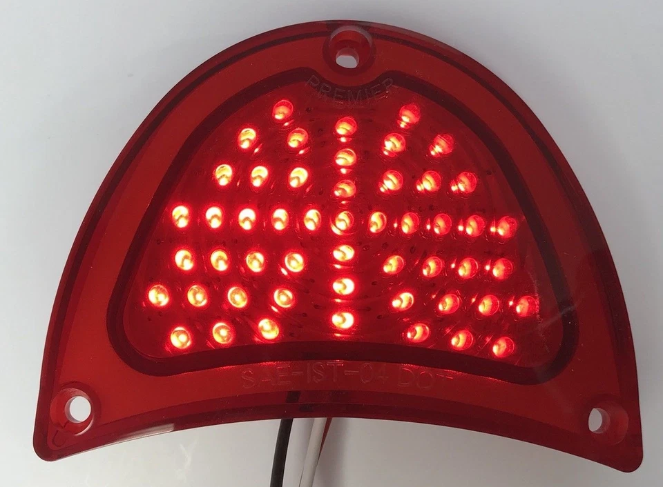 Par 1957 57 Chevy LED lanterna traseira e kit de lentes reversas 150 210 Belair - Imagem 4 de 4