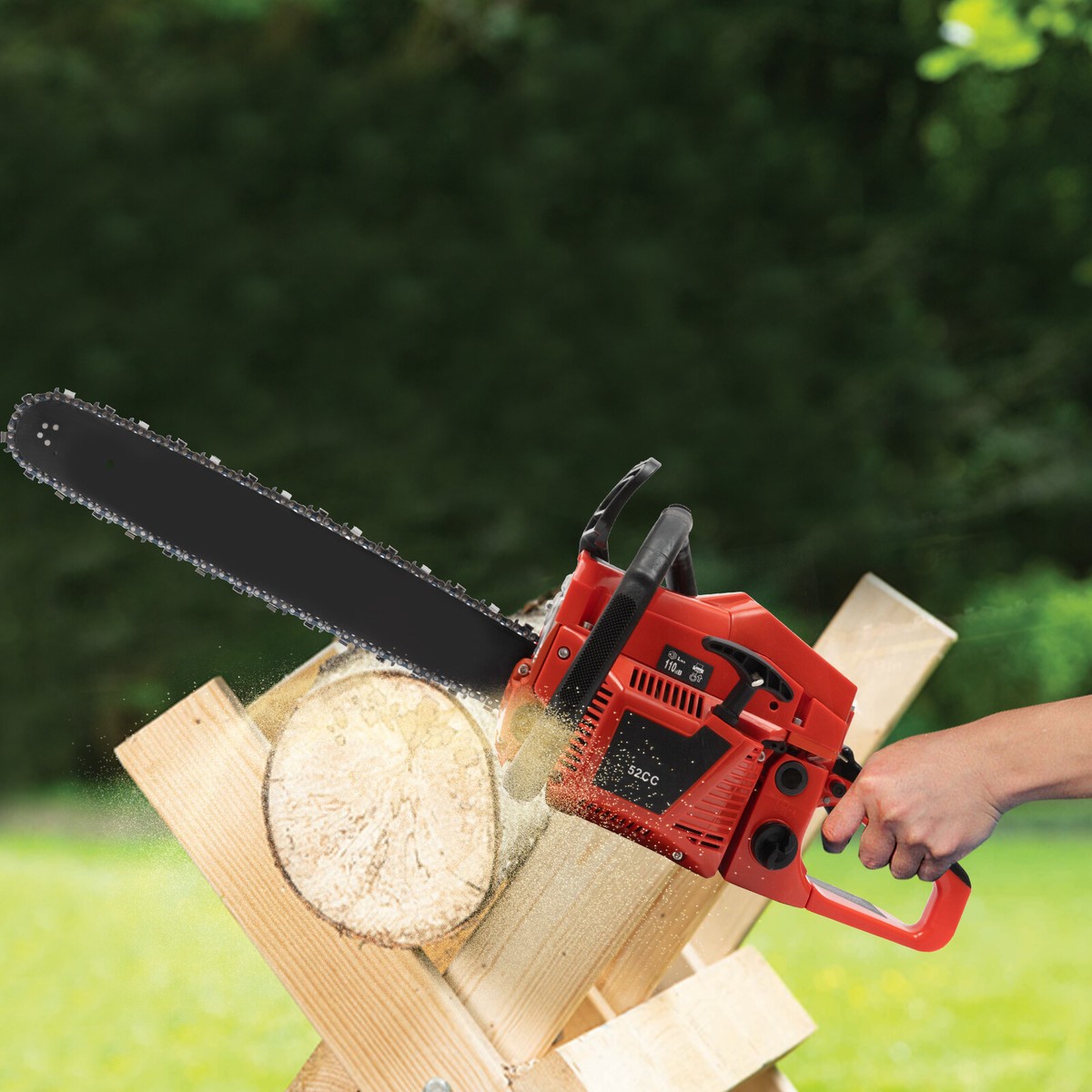 20in Bar 52CC Gas Chainsaw Gasoline 2 Stroke Powered Wood Cutting