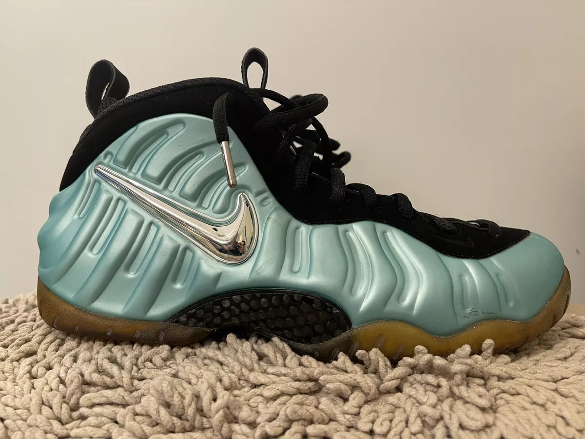 Nike Air Foamposite Pro Island Green 624041 303 Mens Basketball Size 11.5