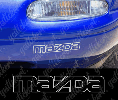 1x Aufkleber passend für Mazda MX-5 NA Frontstoßstange Sticker Bumper JDM Miata