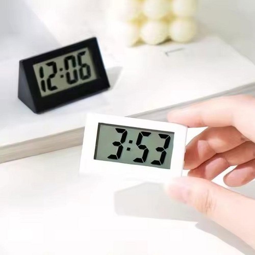 LCD Small Battery-operated Digital Clock With Button For Office Table~ U6A9 - Picture 4 of 12