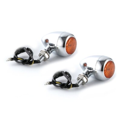 LED Blinker für Yamaha XVS 1100 / 650 A Drag Star Classic RV369 gelb chrom