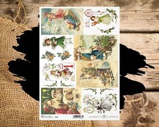 Christmas Tags | A4 Rice Paper | Paper for Decoupage | ITD Collection