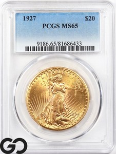 1927-Double-Eagle-20-Gold-St-Gaudens-PCGS-MS-65-Lustrous-Premium-Quality