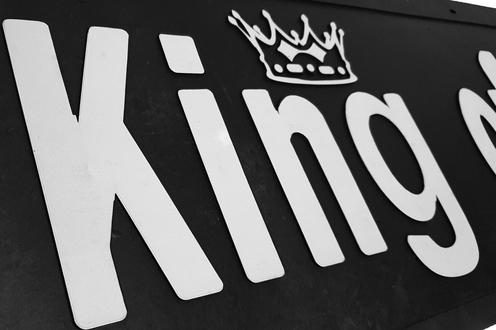 Truck Mud Flaps King of The Road Lorry Trailer Embossed Black 23.6x7