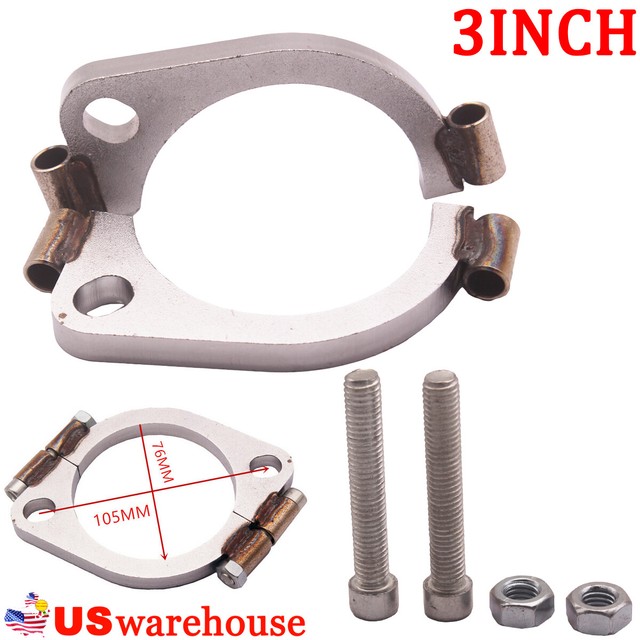 3" inch Car Exhaust Flange Flat Oval Split Repair Replacement Made of