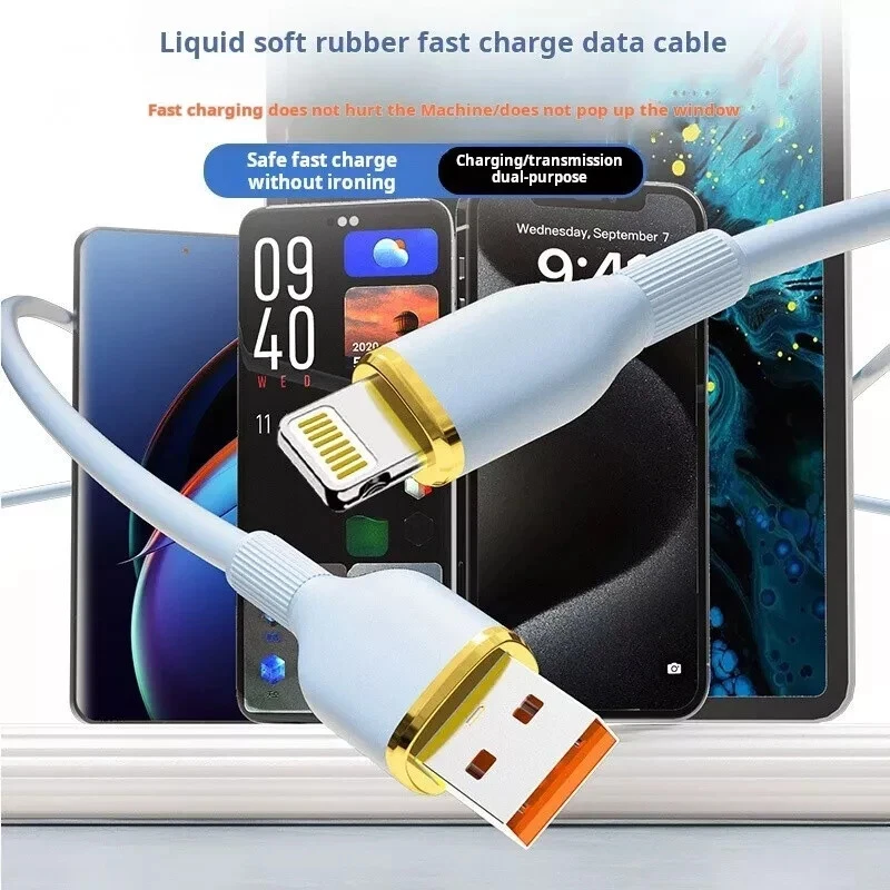 Original USB Fast Charger Cable Cord For iPhone 14 13 12 11 Pro Max X 8 7 6s 5ft - Image 3 of 4