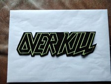 OVERKILL PATCH Original 90er Vintage Logo Backpatch Aufnäher Sodom 25x8cm Metal 