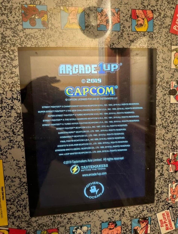 アメリカ製　ゲームテーブル Arcade1Up Street Fighter 1944 Cocktail Table Gaming Table 12