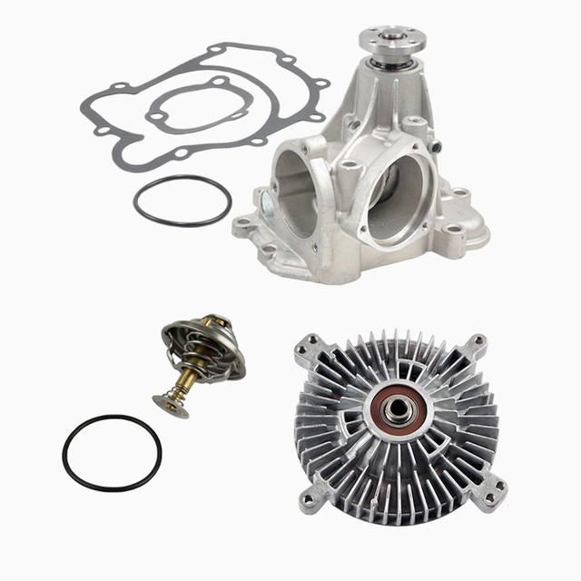 MercedesBenz Water Pump Fan Clutch Thermostat Kit 124 E420 E500 400E