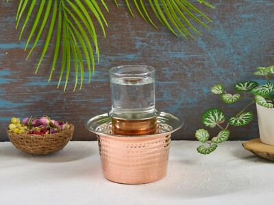 【Raki】 Handmade Copper Turkish Raki Wine Cooler Ehlikeyf, Copper Ice