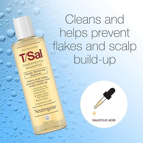 Neutrogena T/Sal Therapeutic Shampoo, Scalp Build-Up Control 4.5 Fl Oz Pack o... - Picture 5 of 13