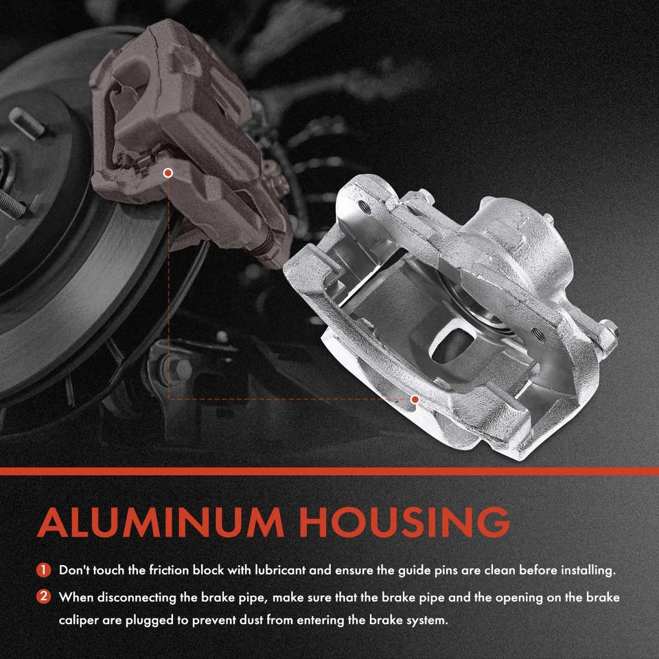 Pinza de freno delantera y pastilla de freno para Lexus HS250h Scion xB Toyota Prius V RAV4 Foto 4 de 4