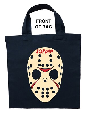 Friday The 13th Jason Lives Tote Bag - Official Licensed Camp Crystal Lake Design, 16x16 Inches