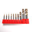 thumbnail 2  - HRC60 Tungsten Carbide Coated 4 Flute End Mill 60° CNC Milling Cutter Sets