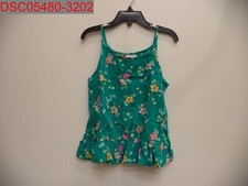 Jumping Beans Girls Teal Floral Peplum-Hem Tank Short Set, Size 5 400379754441