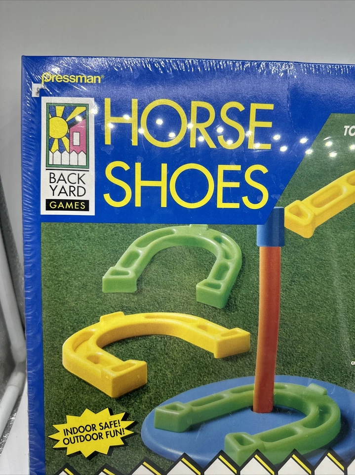 Vintage 1993 Pressman Toy Co. Backyard Games Horse Shoes Sealed Rare - Image 2 of 3
