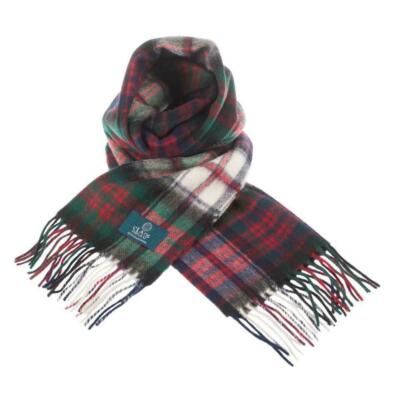 Clan of Scotland 100% Reine Lammwolle Macdonald Kleid Tartan Clan Schal