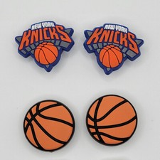 NBA New York Knicks Basketball Team For Crocs Shoe Charms - 4 Pieces