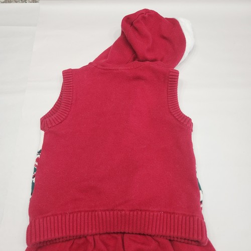 Gymboree Gingerbread Girl Fair Isle Sweater Vest Skirt Set Fur Hood Christmas 6 - Picture 8 of 12