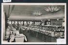 09056) Postcard Ships Ferry "Germany" Interior > Cold Buffet **