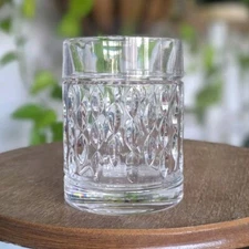 Ralph Lauren Aston Old Fashioned Rocks Crystal Whiskey Glass 4 1/8" 2 Available