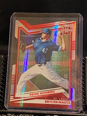 Brycen Mautz 2022 Elite Extra Prime Numbers C Die Cut #d/189 - #59 Cardinals