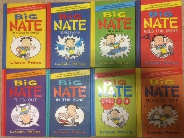 Big Nate Complete Series 1-8 Set Peirce Comic Graphic 1 2 3