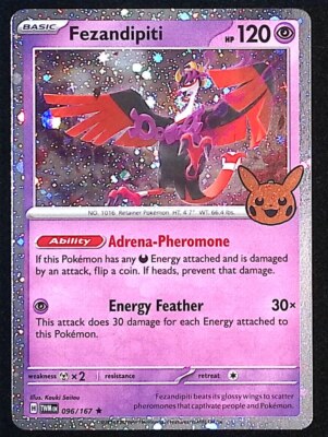 Fezandipiti Cosmos Holo Rare 96 - Pokemon Trick or Trade - NM