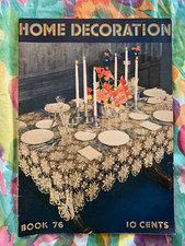 Vintage 1936 Home Decoration Book 76 Magazine 8th Edition By The Spool Cotton Co