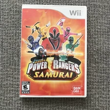 Power Rangers Samurai w/ Case and Manual Authentic Nintendo Wii Video Game