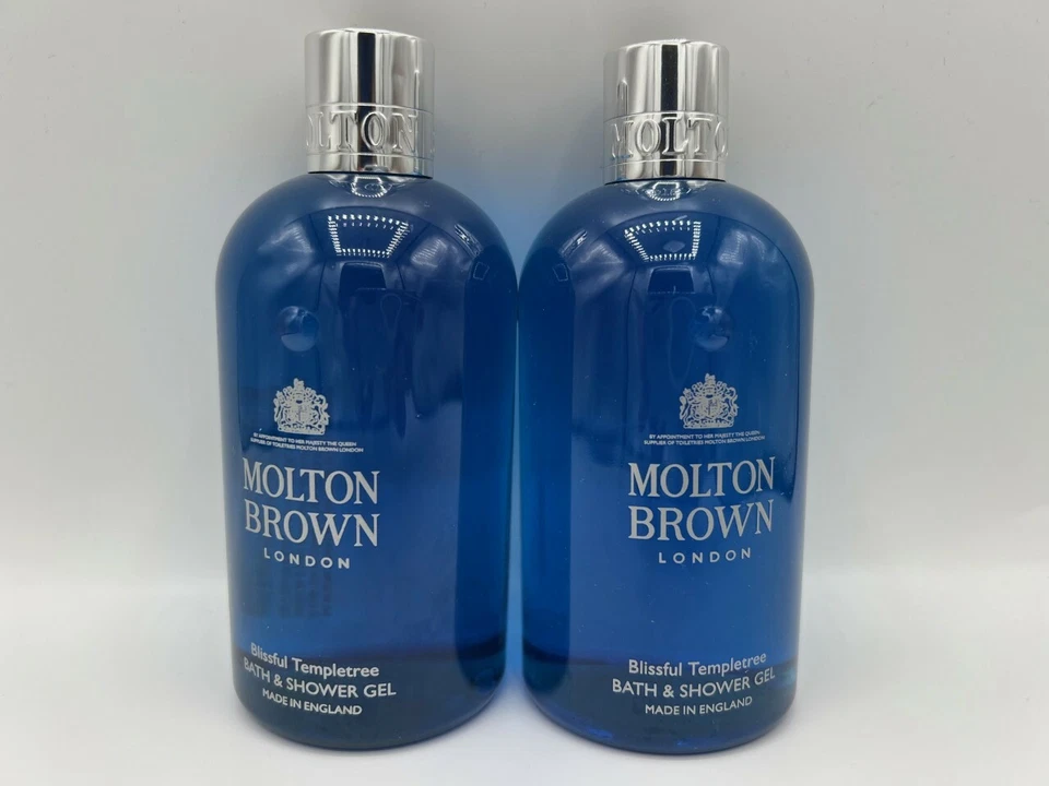 Molton Brown 2 x 300ml Templetree Bath & Shower Gel Body Wash BRAND NEW