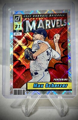 2022 Panini Donruss - Max Scherzer - Diamond Marvels SP Card #M-5