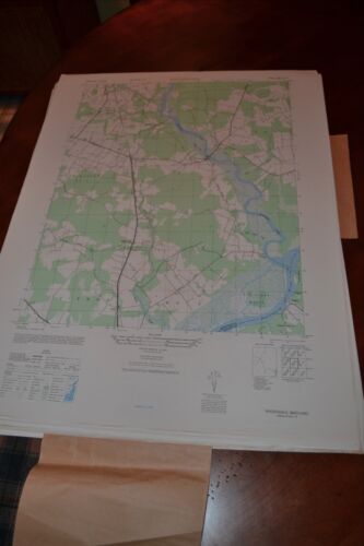 1940's Army topographic map Rhodesdale Maryland -Sheet 5861 III SE - Picture 1 of 1