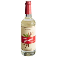 Torani Puremade Vanilla Flavoring Syrup 750 mL Glass Bottle 880602211