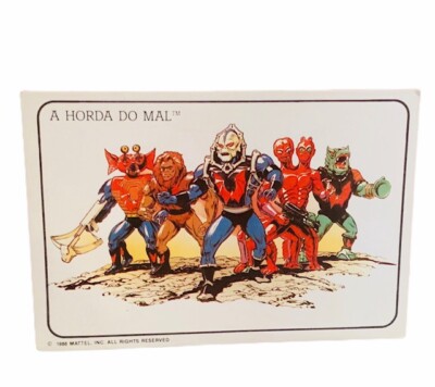 Masters Universe He-man calendar vtg figure toy art mattel Horde Leech Hordak 