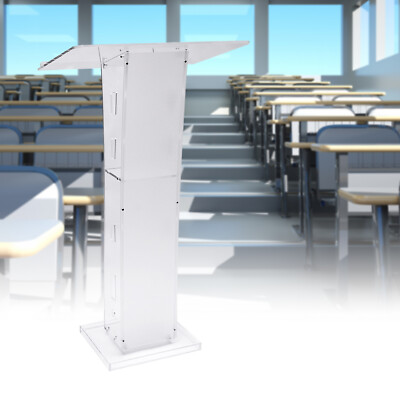 Tragbares Transparentes Acrylpodium 43in, f??r Konferenz,Kirche,Clear Lectern,