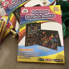 ZMLM Rainbow Scratch Books Games Art Projects For 3 Years Kids