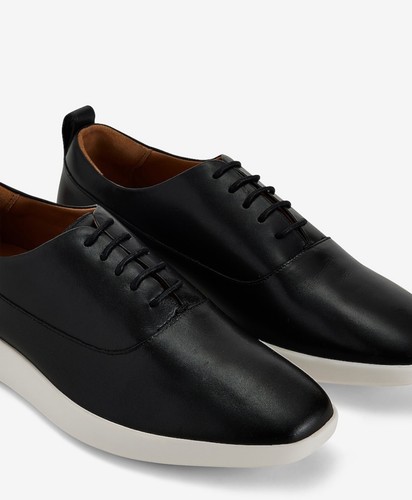Express Black Leather Lace Up Everyday Performance Hybrid Sneaker-Sz: 9-NEW/TAGS