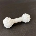 VTG Westmoreland Milk Glass Dumbbell Knife Rest Pressed Glass Floral Imperial