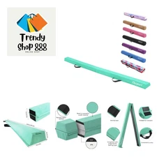 8ft Balance Beam: Folding Floor Gymnastics Equipment for Kids Adults,Non Slip...