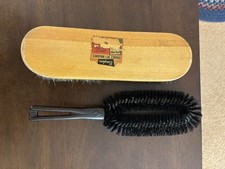Vintage Empire Double Set 100 Horsehair Brush Plus Stanley Clothing Brush