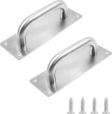 2 Pcs Door Handle Pull, Stainless Steel Gate Door Handles, Commercial Door Handl