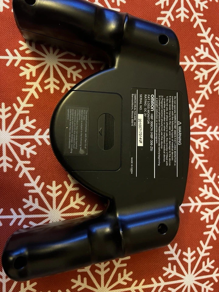 Монитор ИМТ трекер потери жира Omron HBF-306C - черный - протестирован и работает - Изображение 4 из 4