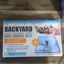 Rave Sports Backyard Ice Rink Kit 13 ft x 10 ft x 4 in. NEW IN BOX, NIB